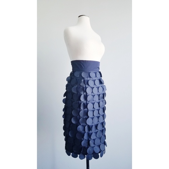 Shabby Apple Navy Curiouser and Curiouser Skirt - Picture 2 of 7